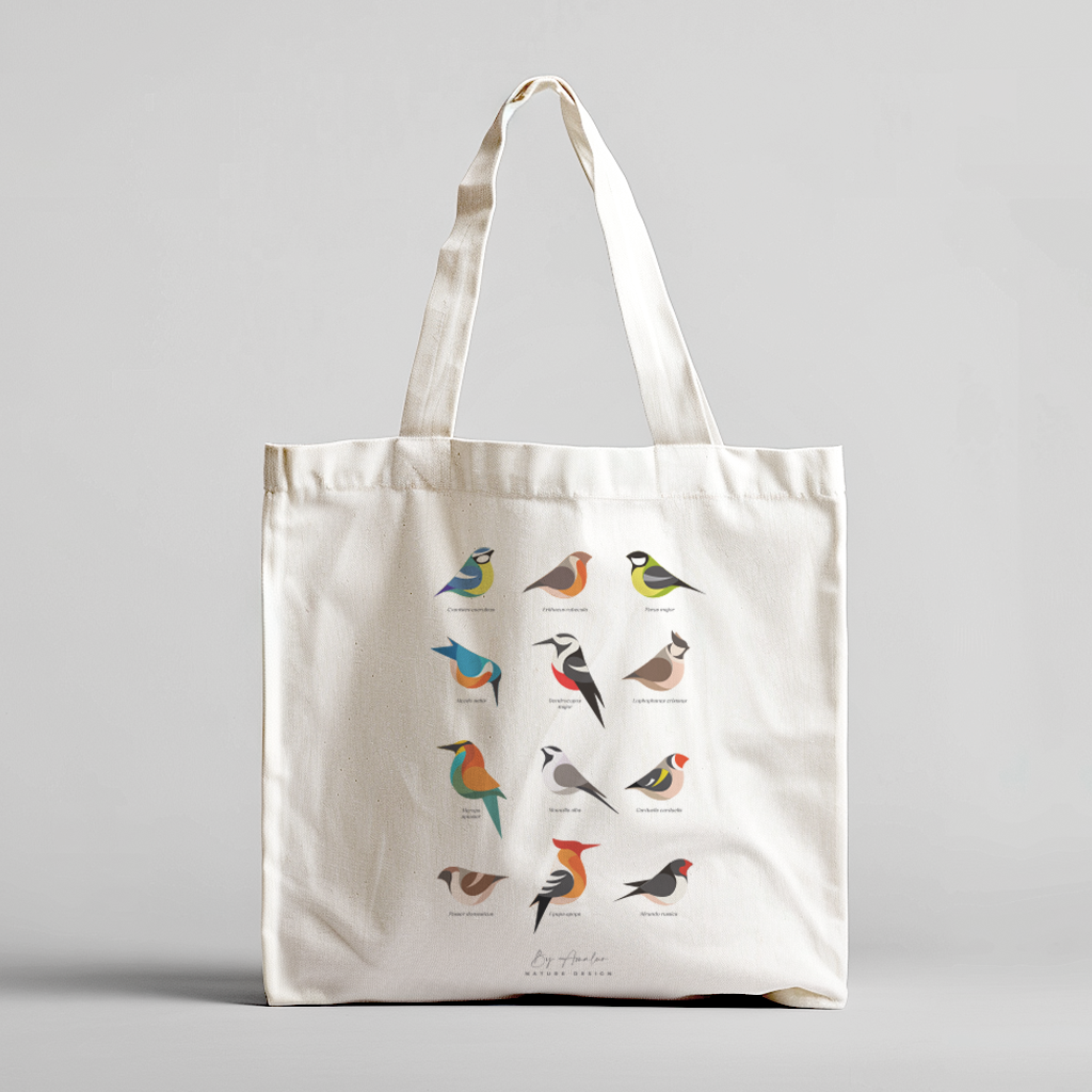 Bolsa de tela Pájaros
