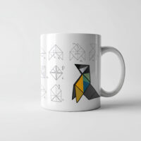 Taza Origami Carbonero