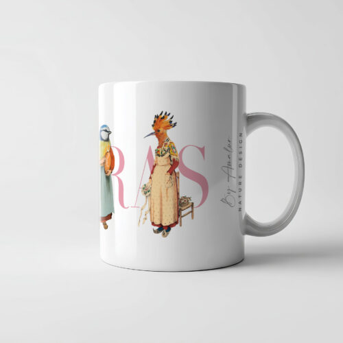 Taza Pájaras de época